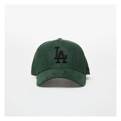 Kšiltovka New Era Los Angeles Dodgers Faux Suede 9FORTY Adjustable Cap Dark Green/ Black