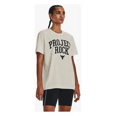 Tričko Under Armour Project Rock Heavyweight Campus T-Shirt White