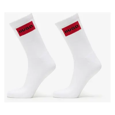 Ponožky Hugo Boss Logo Quarter 2-Pack Socks White