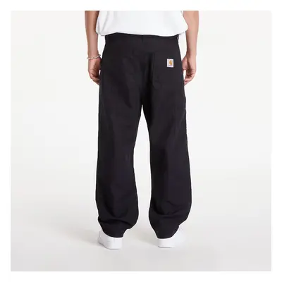 Kalhoty Carhartt WIP Walter Double Knee Pant Black Rinsed