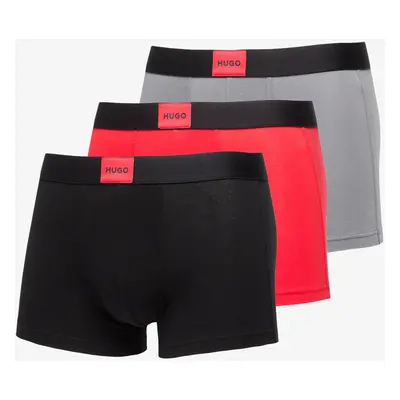 Boxerky Hugo Boss Galaxy Regenerative Cotton Stretch Trunk 3-Pack Black