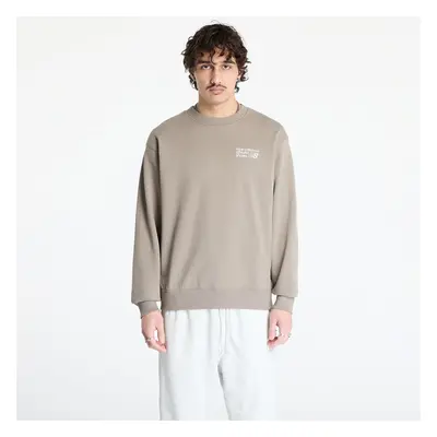 Mikina New Balance Athletics Premium Logo Crew Sweatshirt Grey