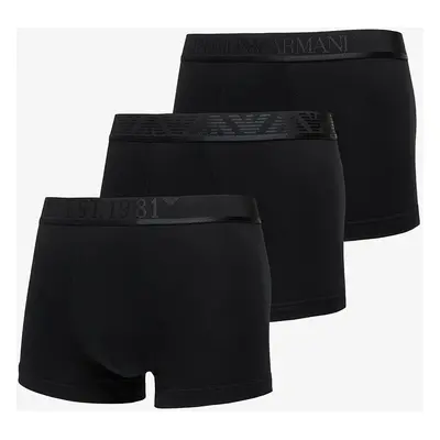 Boxerky EA7 Emporio Armani 3-Pack Trunk Black/ Black/ Black