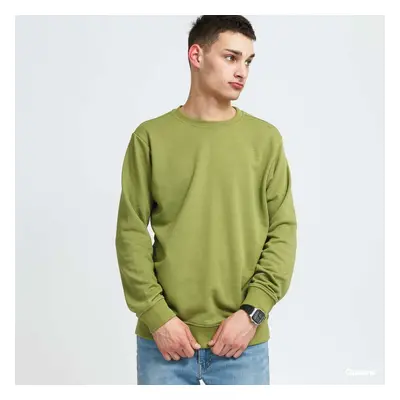 Mikina Urban Classics Basic Terry Crew Green