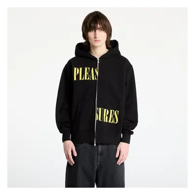 Mikina PLEASURES Split Zip Hoodie Black