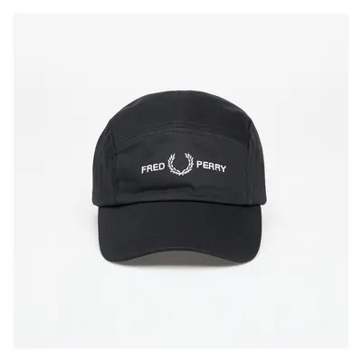 Kšiltovka FRED PERRY Panel Flp Twill Cap Black