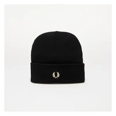 Čepice FRED PERRY Classic Beanie Black/ Champagne