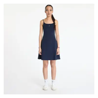 Šaty Tommy Jeans Essential Strap Dress Blue