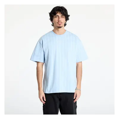 Tričko Karl Kani Small Signature Essential Pinstripe Tee Light Blue