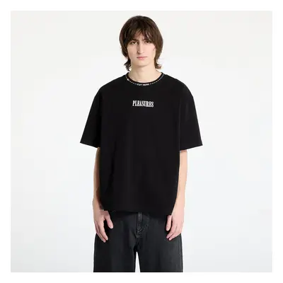 Tričko PLEASURES Cut Here Heavyweight T-Shirt Black