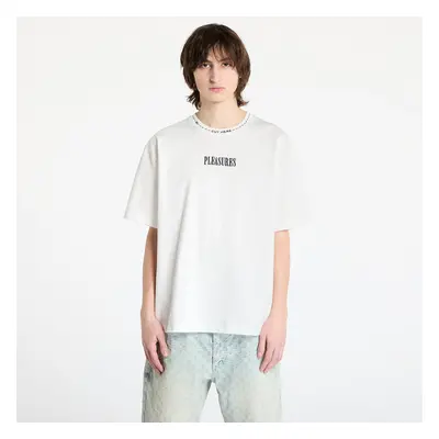 Tričko PLEASURES Cut Here Heavyweight T-Shirt White