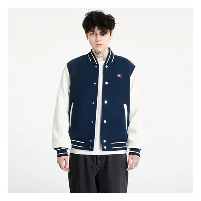 Bunda Tommy Jeans Wool Blend Varsity Jacket Blue