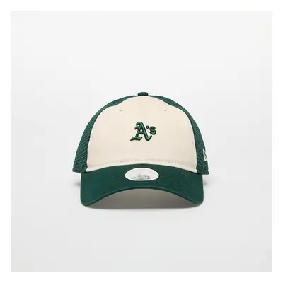 Kšiltovka New Era Trucker MLB 9TWENTY Oakland Athletics Light Cream/ Dark Green