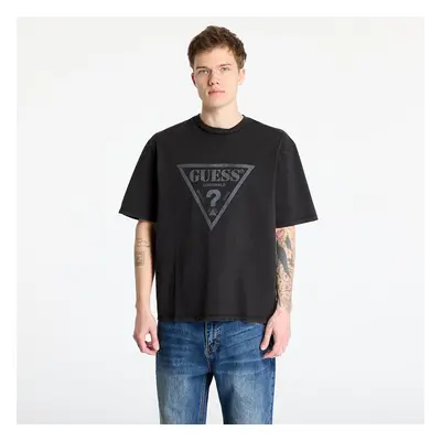 Tričko GUESS Go Vintage Triangle Tee Jet Black Multi