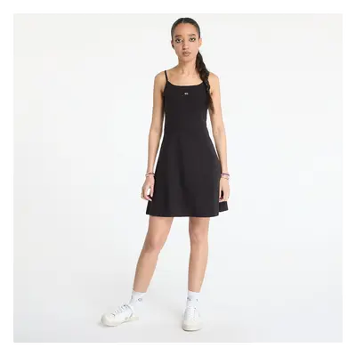 Šaty Tommy Jeans Essential Strap Dress Black