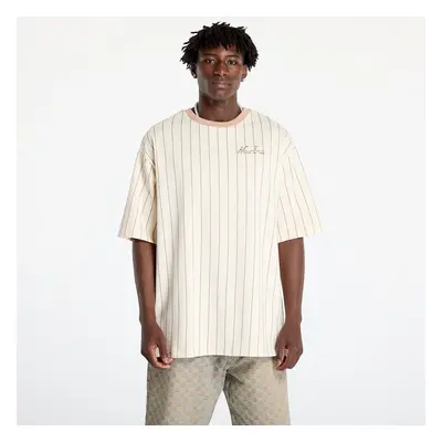 Tričko New Era Pinstripe Oversized Tee UNISEX Light Cream