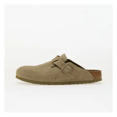 Tenisky Birkenstock Boston Suede Leather Faded Khaki EUR