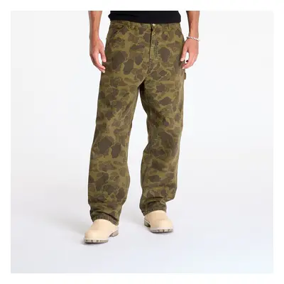 Kalhoty Carhartt WIP Duck Single Knee Pant Camo Duck/ Office Green