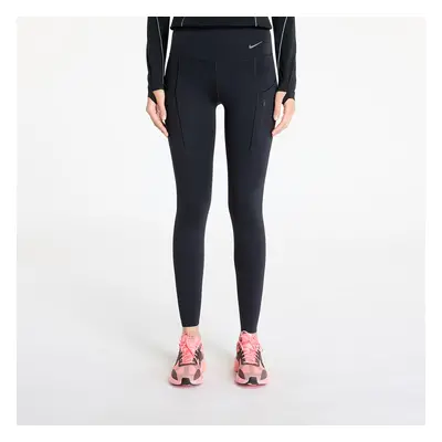 Kalhoty Nike Go Women's Firm-Support High-Waisted Full-Length Leggings with Pockets Black/ Black