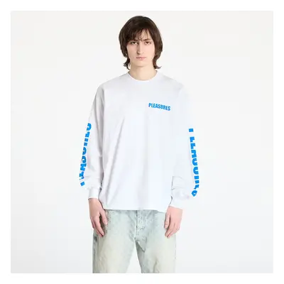 Tričko PLEASURES Impact Staff Long Sleeve T-Shirt White