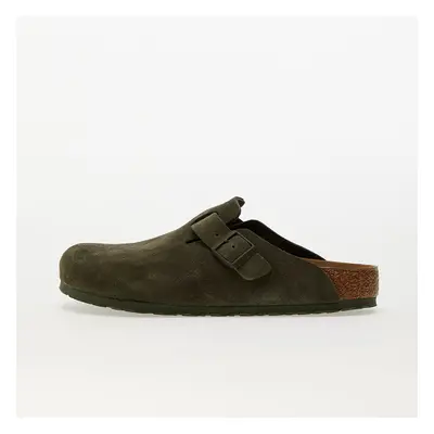 Tenisky Birkenstock Boston Velvet Leather Thyme EUR