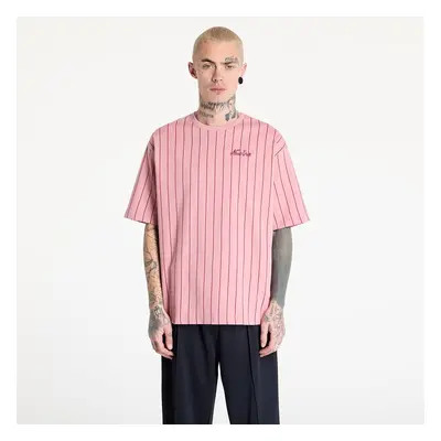 Tričko New Era Pinstripe Oversized T-Shirt UNISEX Dark Pink