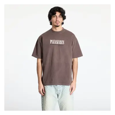 Tričko PLEASURES Satisfaction T-Shirt Brown