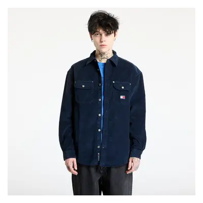 Košile Tommy Jeans Relaxed Cord Shirt Dark Night Navy