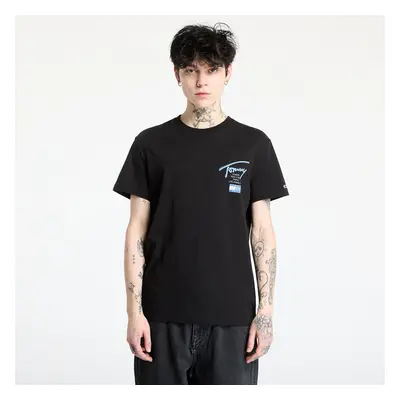 Tričko Tommy Jeans Regular Tommy Signature Tee Black