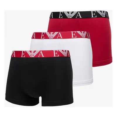 Boxerky EA7 Emporio Armani 3-Pack Trunk White/ Scooter/ Black