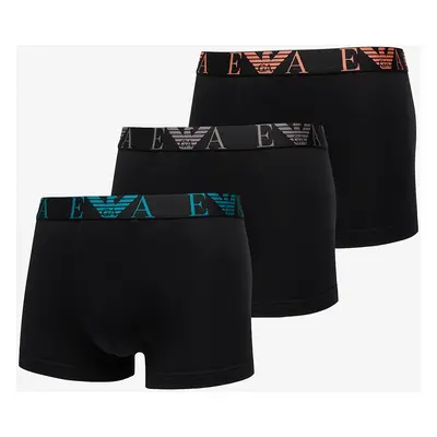 Boxerky EA7 Emporio Armani 3-Pack Trunk Black/ Black/ Black