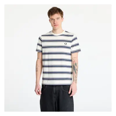 Tričko FRED PERRY Fine Stripe T-Shirt Ecru