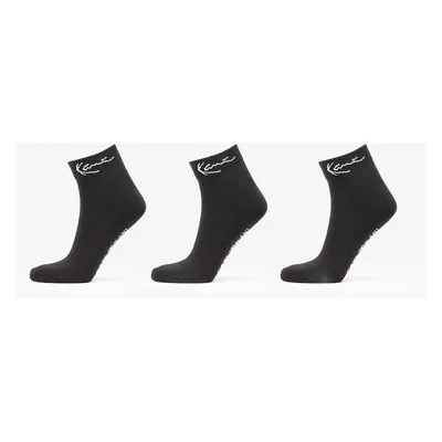 Ponožky Karl Kani Signature Ankle Socks 3-Pack Black