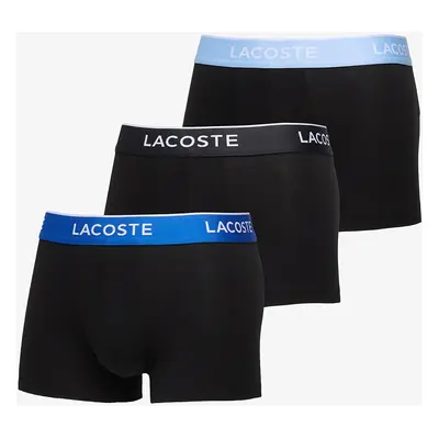 Boxerky LACOSTE Cotton Stretch Trunk 3-Pack Black/ Marina/ Overview/ Gra