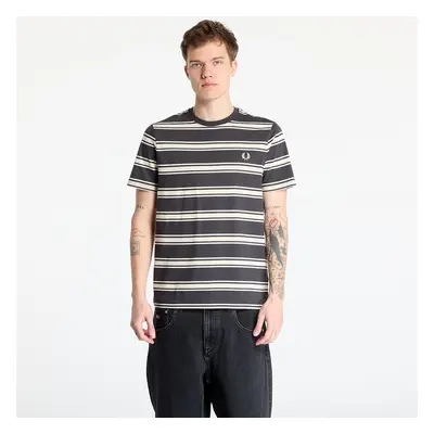 Tričko FRED PERRY Fine Stripe T-Shirt Anchor Grey