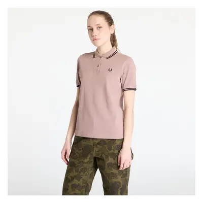 Tričko FRED PERRY Twin Tipped Shirt Dark Pink/ Navy