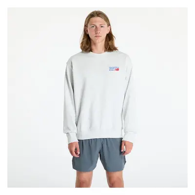 Mikina New Balance Athletics Premium Logo Crew Ash Heather