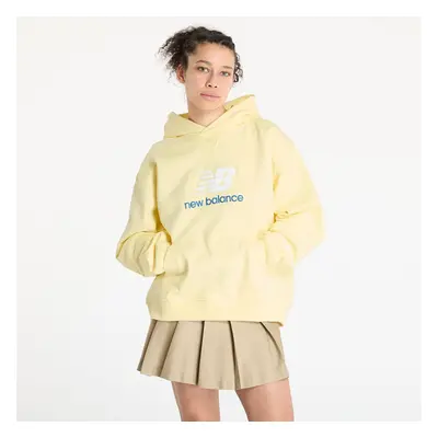 Mikina New Balance Athletics French Terry Logo Hoodie Yellow