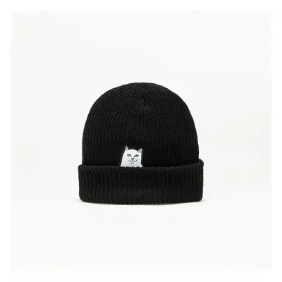 Čepice RIPNDIP Lord Nermal Ribbed Beanie Black