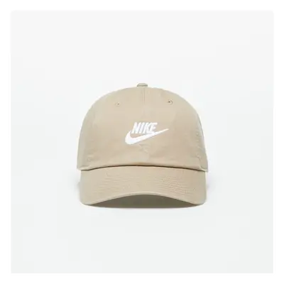 Kšiltovka Nike Club Unstructured Futura Wash Cap Khaki/ White