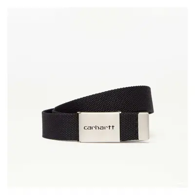 Pásek Carhartt WIP Clip Belt Chrome Black