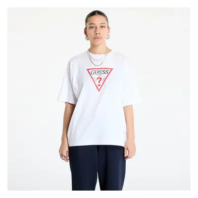 Tričko Guess JEANS Oversized Iconic Tee Pure White