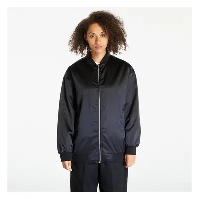 Bunda Urban Classics Ladies Oversized Satin Bomber Jacket Black