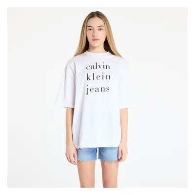 Tričko Calvin Klein Jeans Short Sleeve Logo Tee White