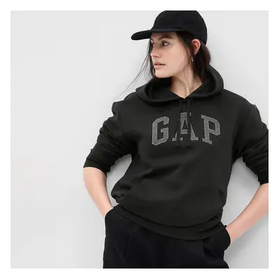 Mikina GAP Pullover Logo Hoodie Moonless Night Glitt