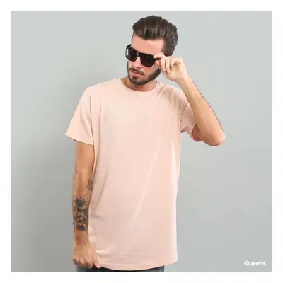 Tričko Urban Classics Shaped Long Tee Pink