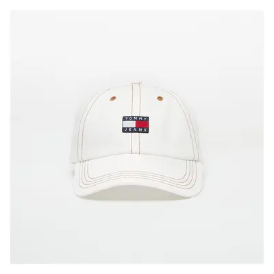 Kšiltovka Tommy Jeans Heritage Denim Cap Denim White