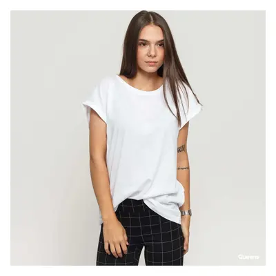 Tričko Urban Classics Ladies Organic Extended Shoulder Tee White