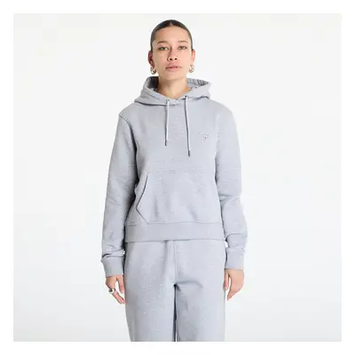 Mikina Guess JEANS Hood Reg Mini Triang Sweat Medium Grey Heath