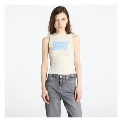 Tommy Jeans Slim Bubble Tank Top Beige